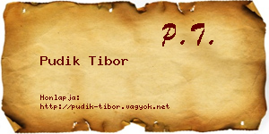 Pudik Tibor névjegykártya